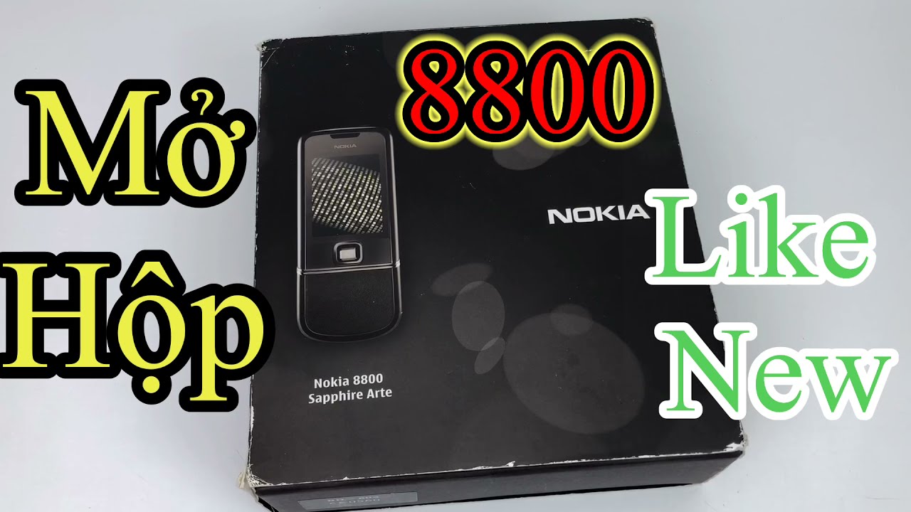 Nokia 8800 Saphire Black Like New FullBox - Mở Hộp Nokia 8800e Saphire Đen Siêu Phẩm Mới Nhất