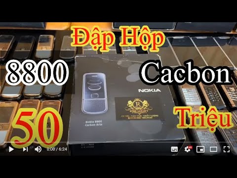 Nokia 8800 Arte Cacbon New Fullbox Chính Hãng - Siêu Phẩm