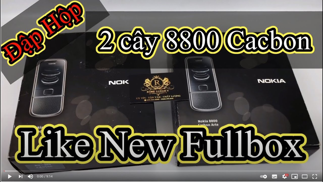 Nokia 8800 Arte Carbon Like New Fullbox - Xách Tay Nga