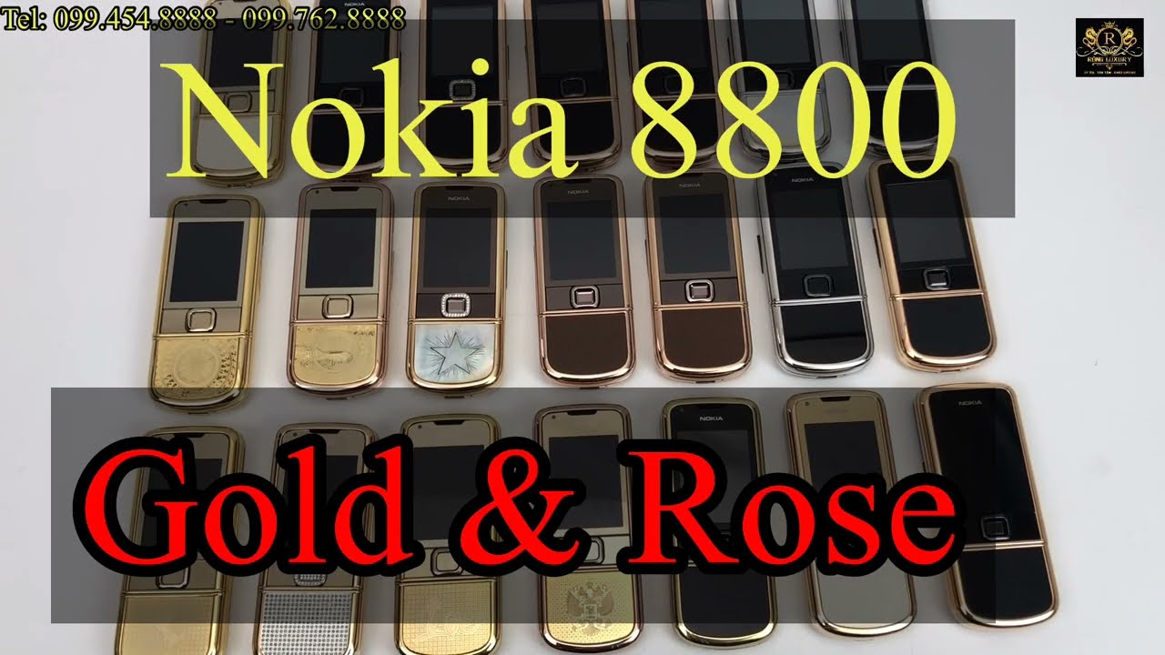 Full Các Mẫu Nokia 8800 Vàng Hồng - Nokia 8800 Vàng 24k Chính Hãng Hiện Nay