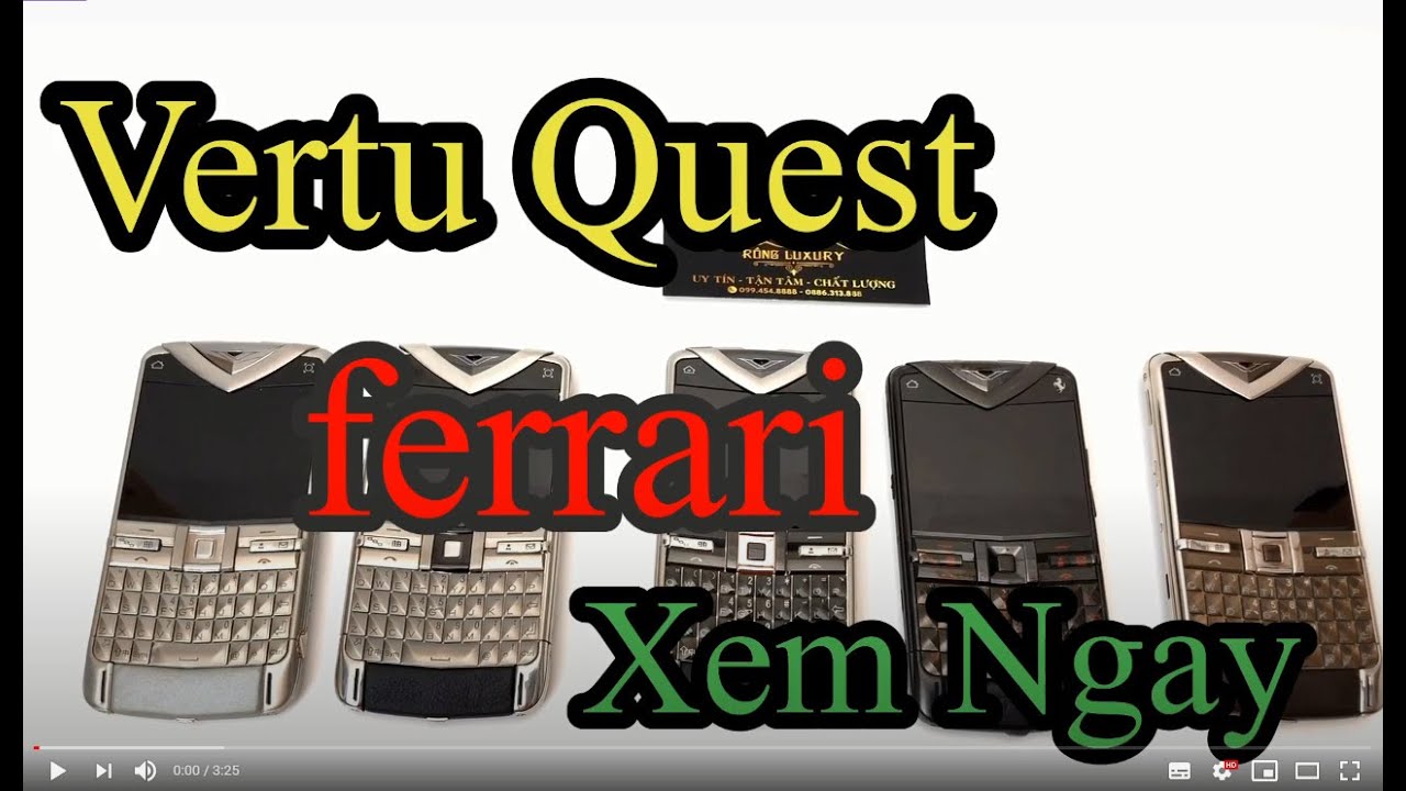 Vertu Constellation Quest ferrari Chính Hãng