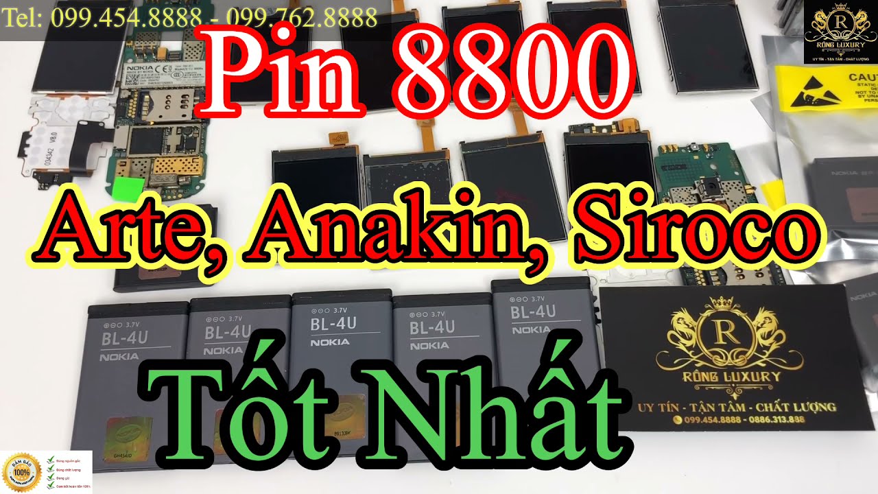 Bán Pin Nokia 8800 Arte, Anakin, Siroco Chính Hãng - Pin 8800 Tốt Nhất Hiện Nay