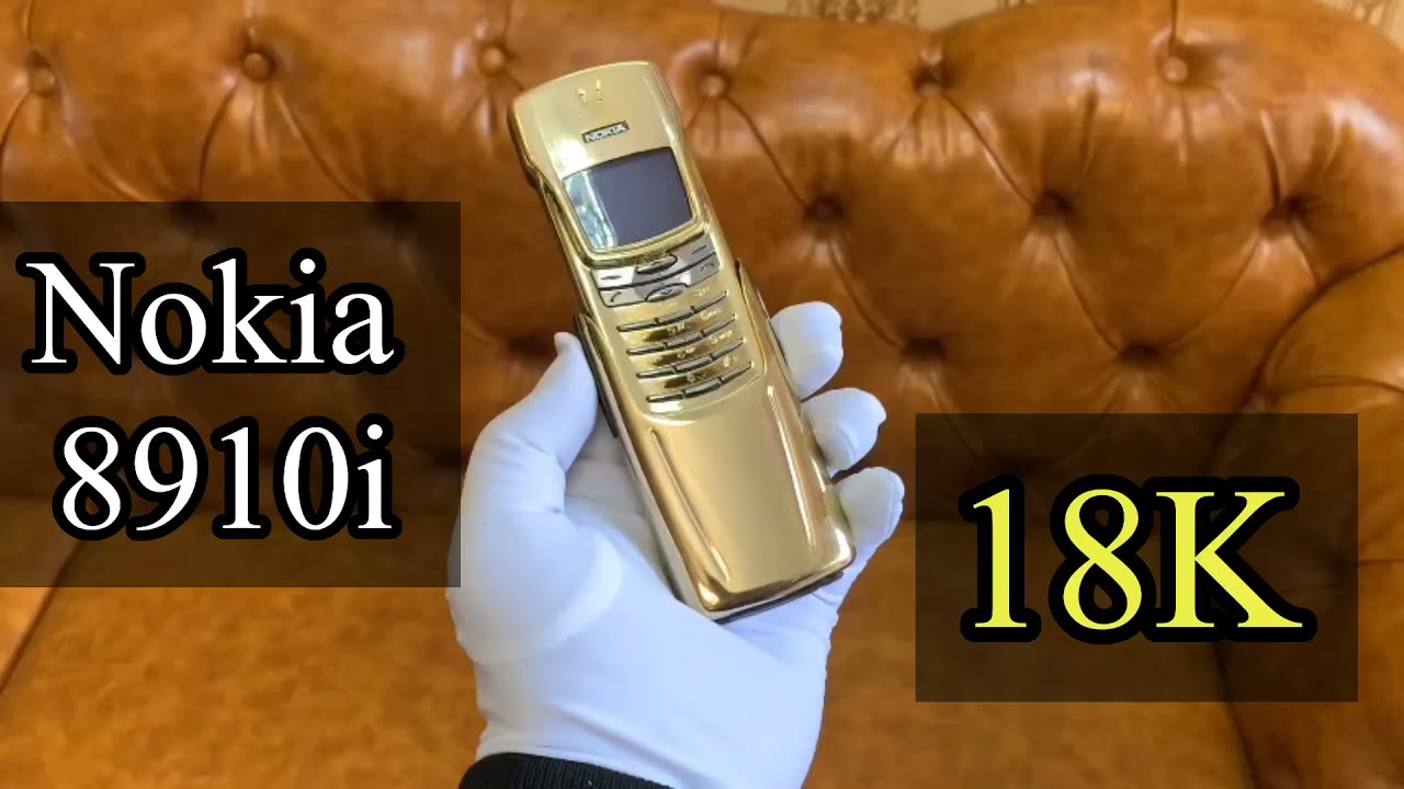 Nokia 8910i Gold Chính Hãng Mạ Vàng 18K - Siêu Nét Đẹp - Bán Nokia 8901i Gold